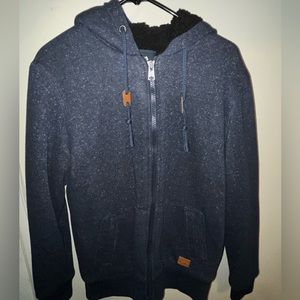 Buffalo David Bitton Men's Sherpa Lined Zip-Up Hoodie